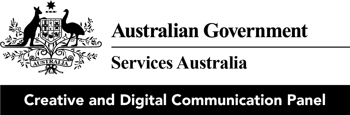 Australian Government / Services Australia - Creative and Digital Communication Panel logo