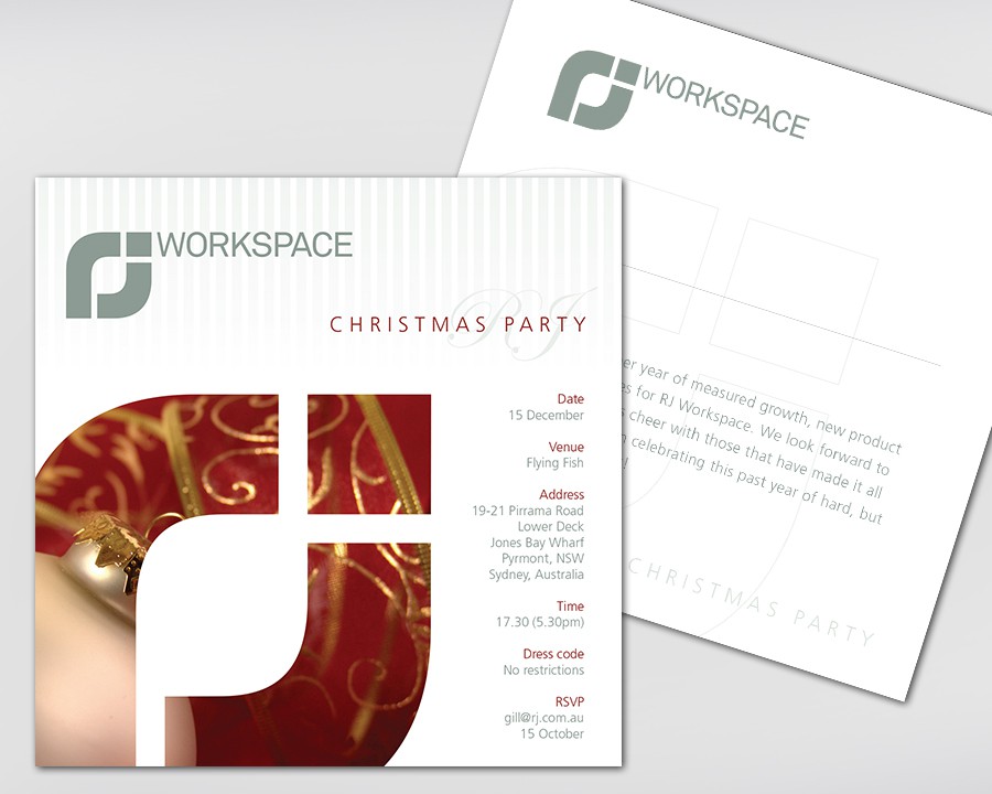 RJ Workspace party invitation