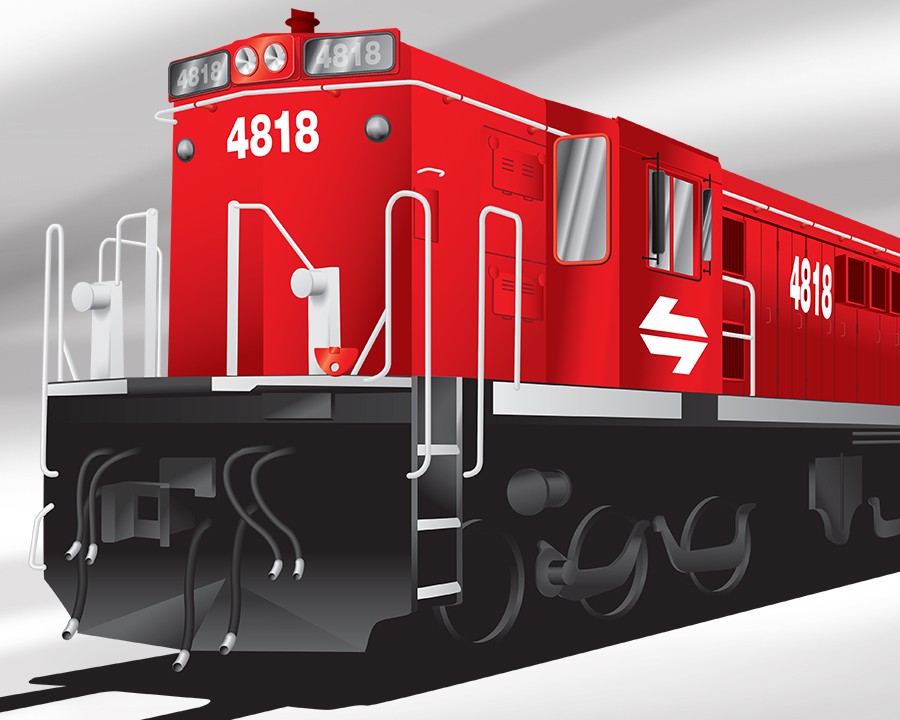 RailCorp - illustration of 48 Class locomotive
