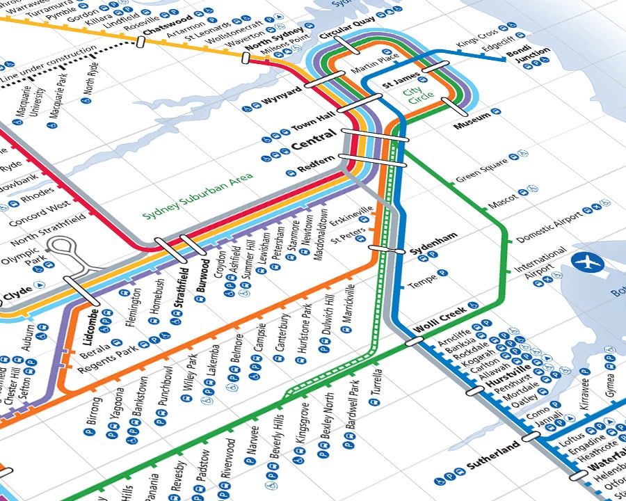 RailCorp - network map